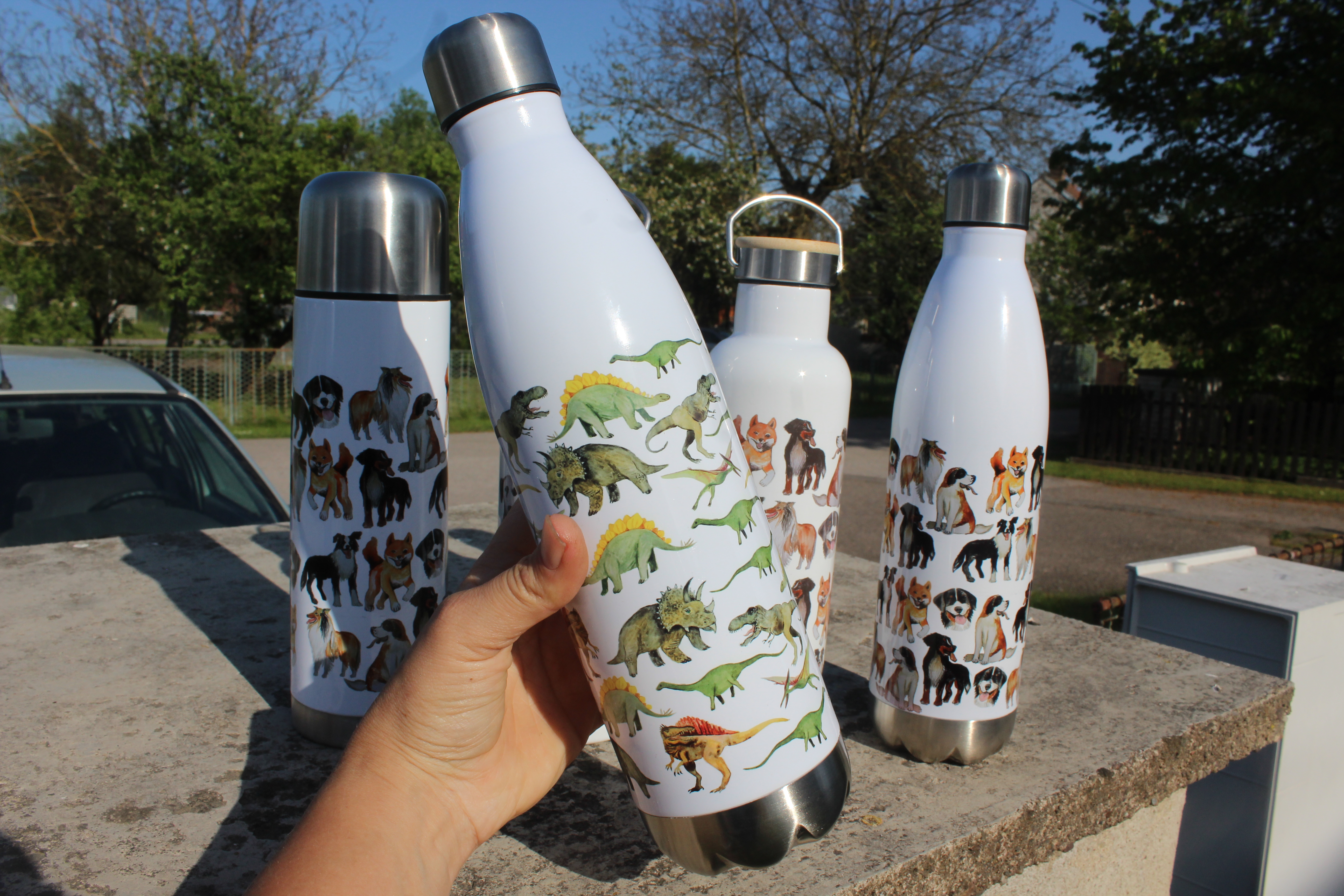 Termoska kuželka dinosauři 750 ml