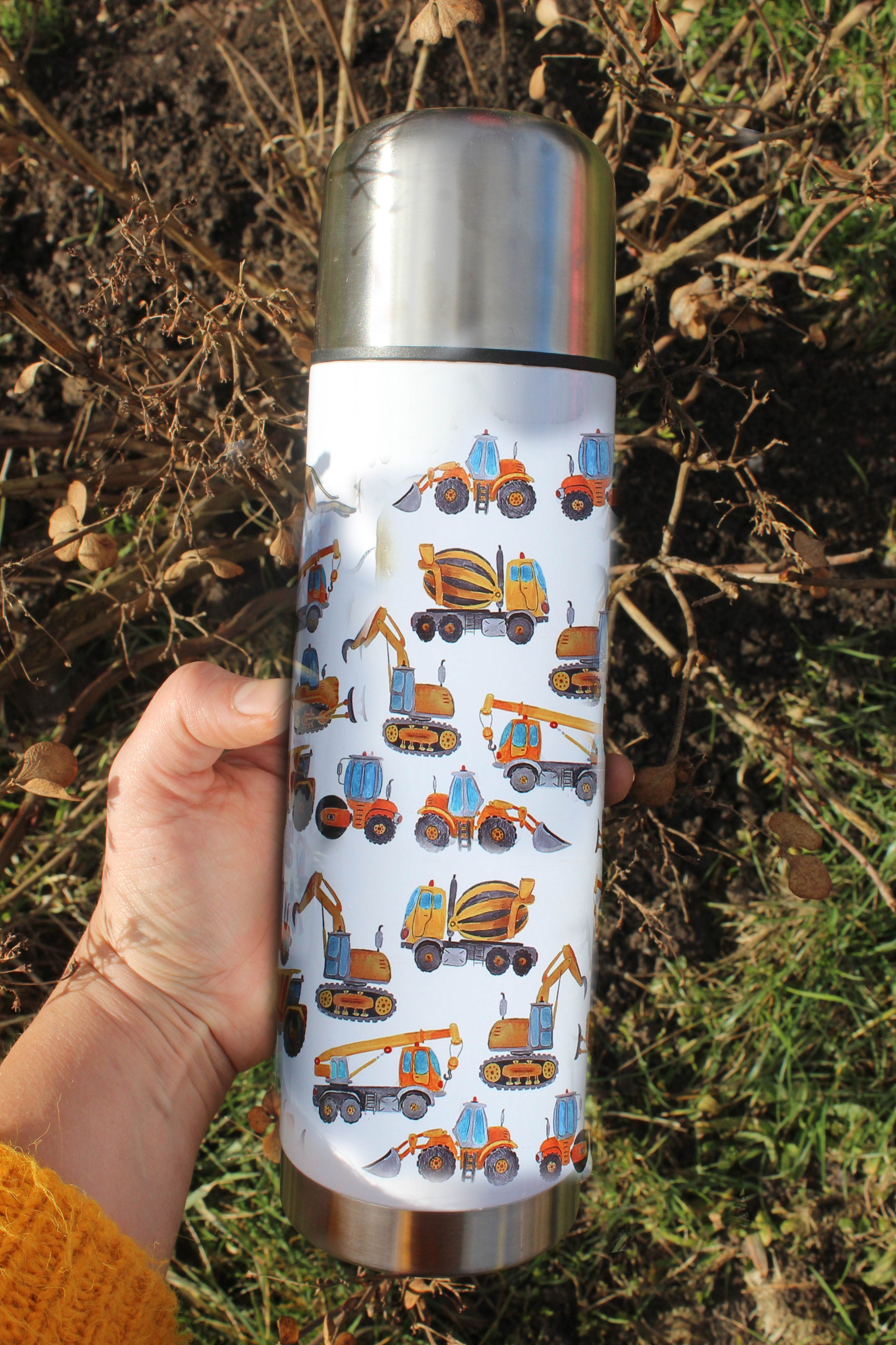 Termoska klasická bagry a stavební stroje 750 ml