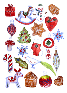 Plakát Skandinávské Vánoce A3