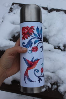 Termoska klasická kolibříci 750 ml
